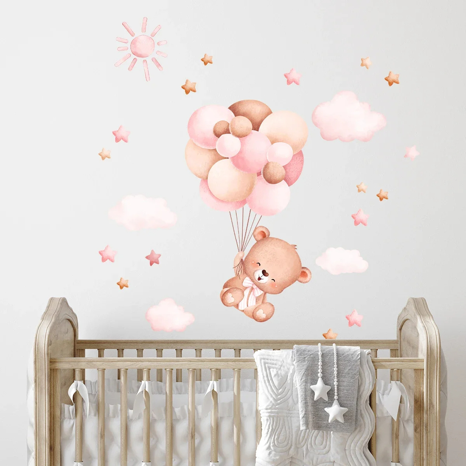 Watercolor Cartoon Balloon Bea - огляд і ціна Baby Girl Nursery Quotes