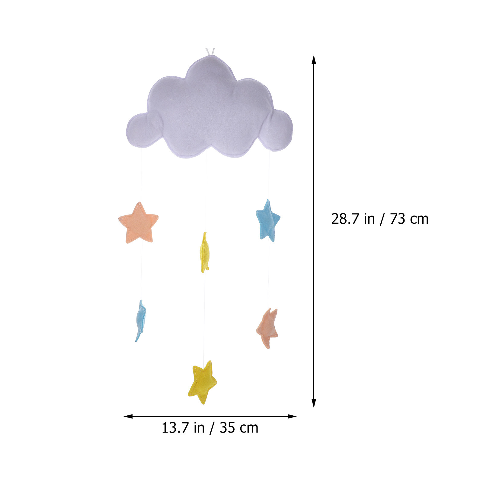 Lovely Cloud Star Felt Wall Ha - огляд і ціна Baby Nursery Light Fixture